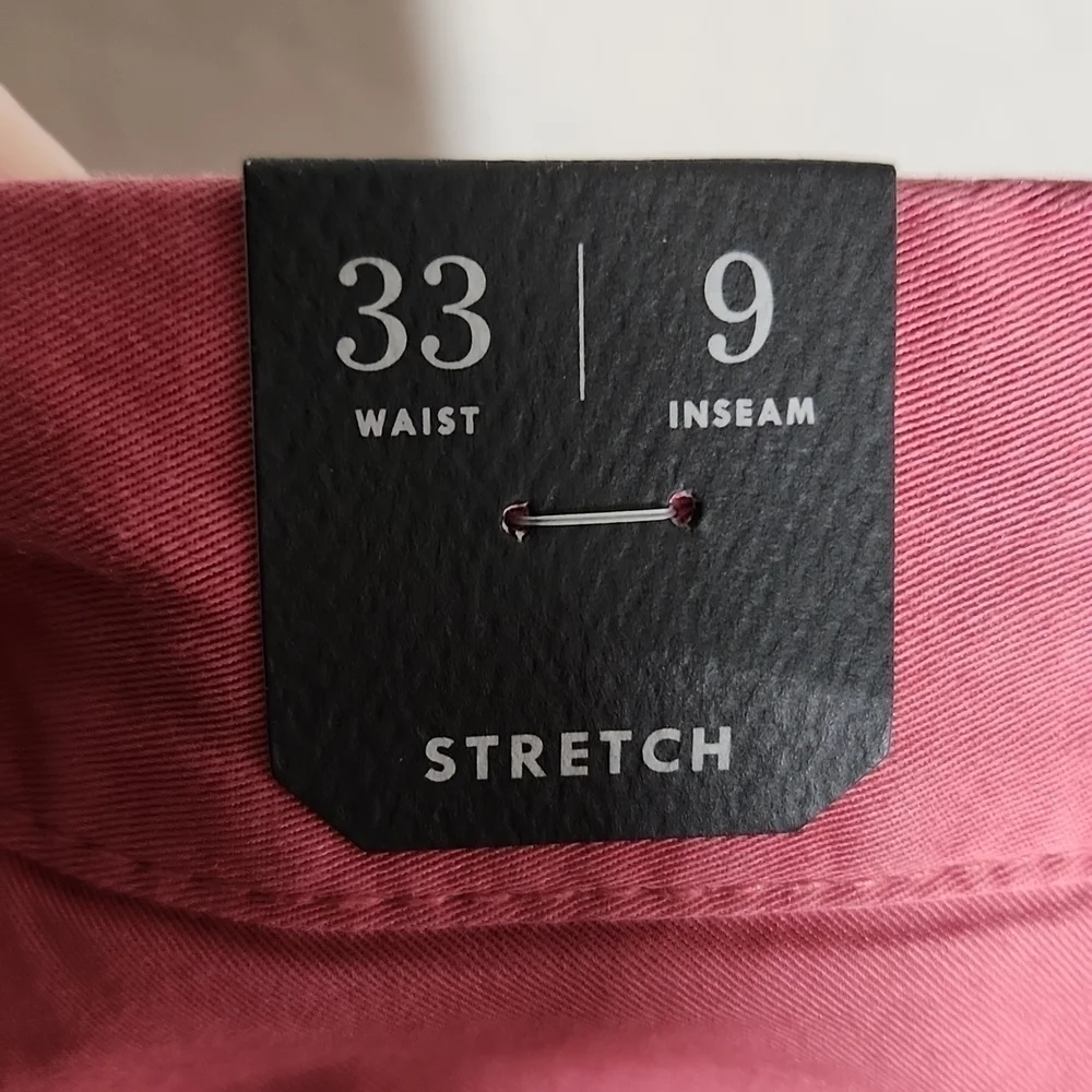 J Crew Shorts Chino Size 33  9 inch  Samon Pink NEW